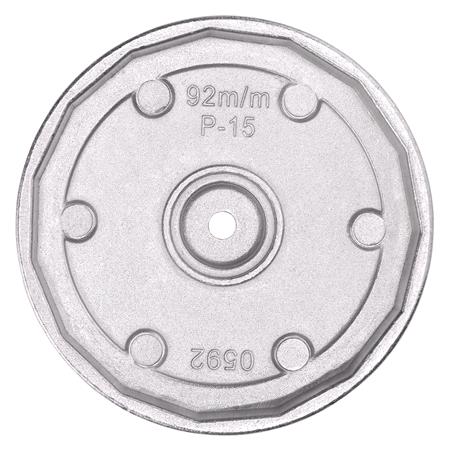 Draper 27137 Oil Filter Socket, 3/8" Sq. Dr., 92mm/15 Flutes