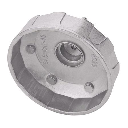 Draper 27138 Oil Filter Socket, 3/8" Sq. Dr., 94.5mm/15 Flutes