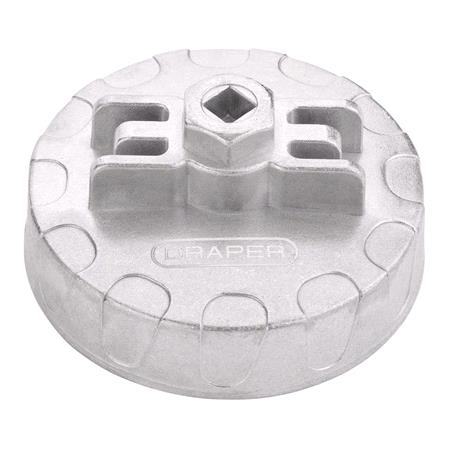Draper 27509 Oil Filter Socket, 1/2" Sq. Dr., 66.5mm/14 Flutes
