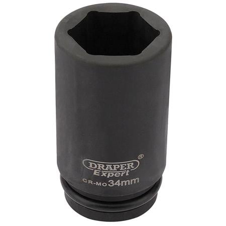 Draper Expert 27142 34mm 3 4 inch Square Drive Hi Torq 6 Point Deep Impact Socket