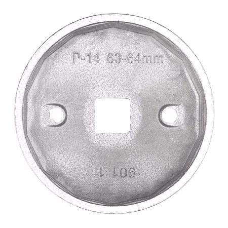 Draper 27455 Oil Filter Socket, 1/2" Sq. Dr., 63 64mm/14 Flutes