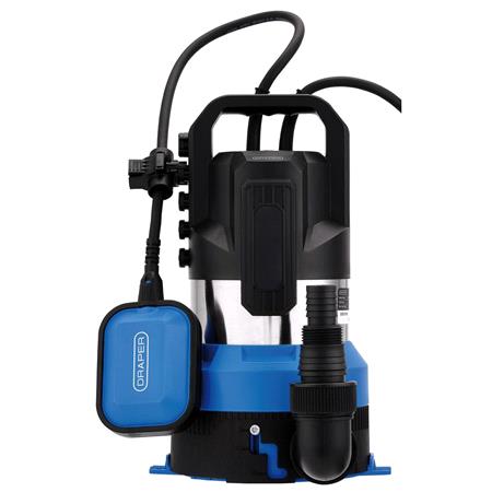 Draper 27481 230V Submersible Clean/Dirty Water Pump and Puddle Sucker, 330L/min, 850W
