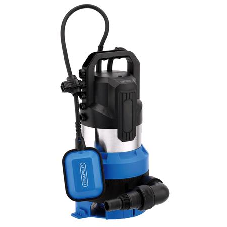 Draper 27481 230V Submersible Clean/Dirty Water Pump and Puddle Sucker, 330L/min, 850W