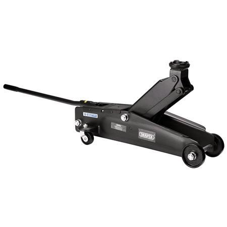 Draper 27635 Trolley Jack, 3 Tonne, Black