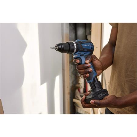 Draper 29395 DXPULSE 12V Brushless Combi Drill Kit, 1 x 4.0Ah Battery, 1 x Fast Charger