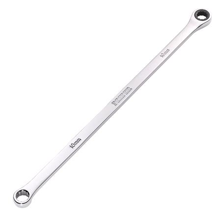 Draper 27766 HI TORQ Metric Extra Long Double Ring Ratchet Spanner, 10mm