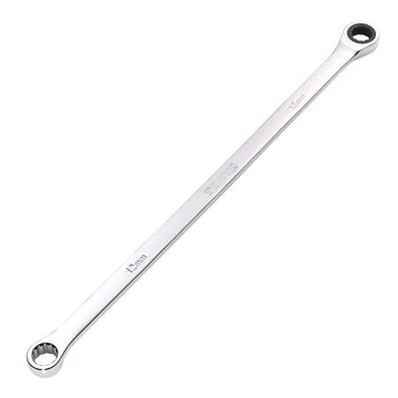 Draper 27767 HI TORQ Metric Extra Long Double Ring Ratchet Spanner, 12mm