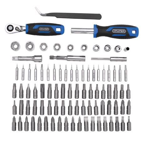 Draper 27785 Ratchet and Screwdriver Bit Set (92 Piece)