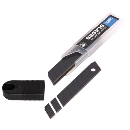 Draper 27787 Snap Off Segment Knife Blades, 18mm, Black (Pack of 10)