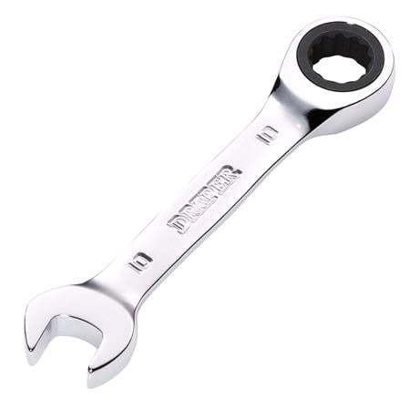 Draper 27865 HI TORQ Metric Stubby Ratchet Combination Spanner, 10mm