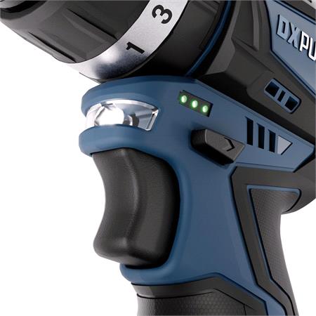 Draper 27885 DXPULSE 12V Brushless Combi Drill Kit, 2 x 4.0Ah Batteries, 1 x Fast Charger