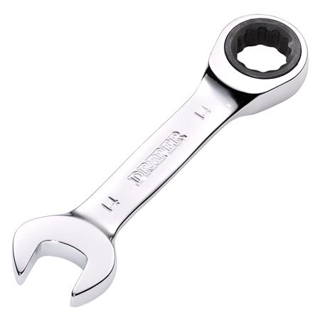 Draper 27895 HI TORQ Metric Stubby Ratchet Combination Spanner, 14mm