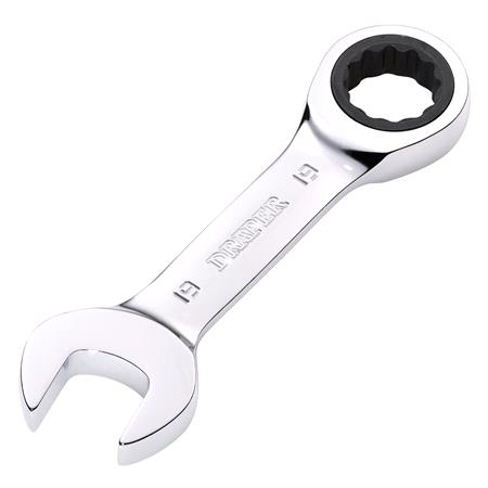 Draper 27930 HI TORQ Metric Stubby Ratchet Combination Spanner, 19mm