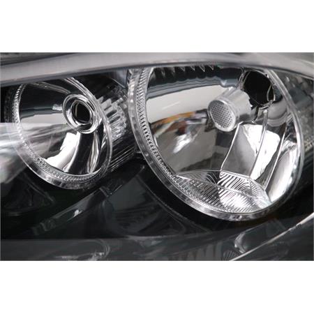 Left Headlamp (Twin Reflector, H7+H7, Original Equipment) for Seat IBIZA Mk IV 2002 2006