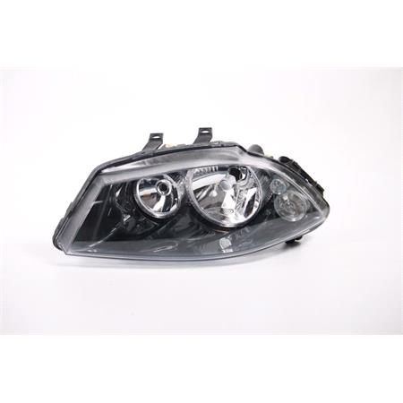 Left Headlamp (Twin Reflector, H7+H7, Original Equipment) for Seat IBIZA Mk IV 2002 2006