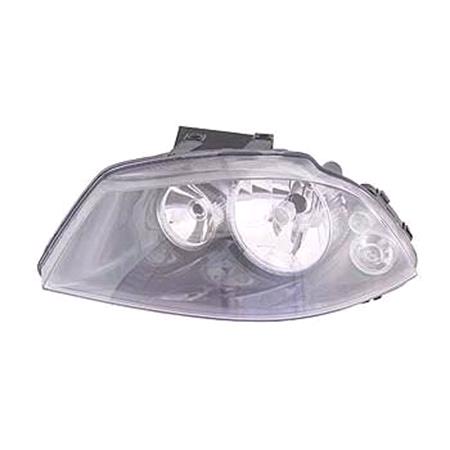 Left Headlamp (Twin Reflector, H7+H7, Original Equipment) for Seat IBIZA Mk IV 2002 2006