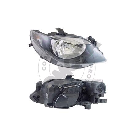 Right Headlamp (Halogen, Single Reflector, Takes H4 Bulb) for Seat IBIZA V ST 2008 2012