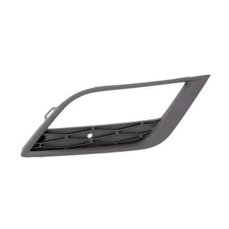 Seat Ibiza 2012 2015 RH (Drivers Side) Front Bumper Grille, With Hole For Fog Lamp, Matte Dark Grey