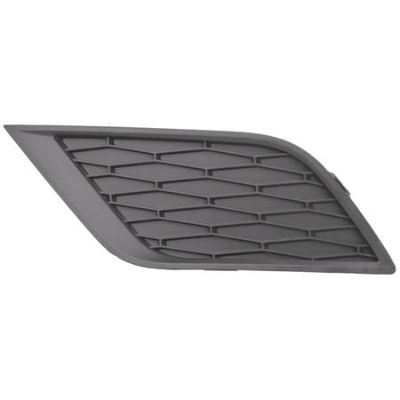 Seat Ibiza 2012 2017 LH (Passengers Side) Front Bumper Grille, Without Hole For Fog Lamp, Matte Dark Grey