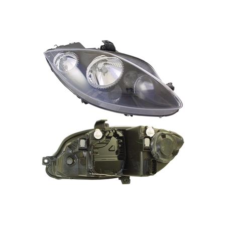 Right Headlamp (Halogen, Takes H7 / H1 Bulbs, Supplied Without Motor) for Seat TOLEDO III 2007   2009