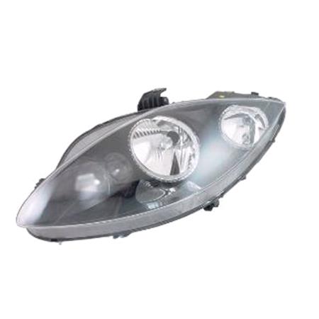 Left Headlamp (Halogen, Takes H7 / H1 Bulbs, Original Equipment) for Seat ALTEA XL 2010 on