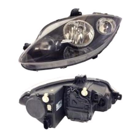 Left Headlamp (Halogen, Takes H7 / H1 Bulbs, Supplied Without Motor, Original Equipment) for Seat TOLEDO III 2004 2007