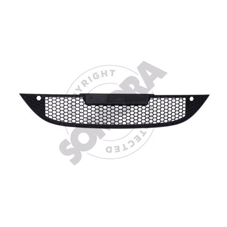 SEAT Leon 2005 2009 Front Bumper Grille, Centre, Matte Black, TUV Approved