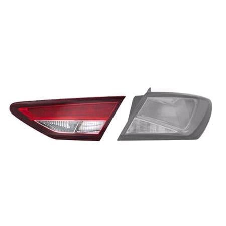 Right Rear Lamp (Inner, On Boot Lid, Supplied With Bulbholder, Original Equipment) for Seat LEON 2013 on