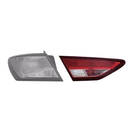 Left Rear Lamp (Inner, On Boot Lid, Supplied With Bulbholder, Original Equipment) for Seat LEON 2013 on