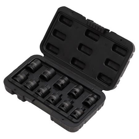 Draper 28193 Impact Pipe Plug Socket Set, 3/8" Sq. Dr. (11 Piece)