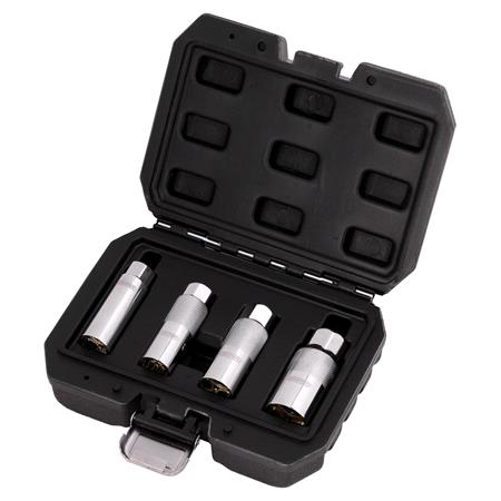 Draper 28195 Magnetic Spark Plug Socket Set, 3/8" Sq. Dr. (4 Piece)