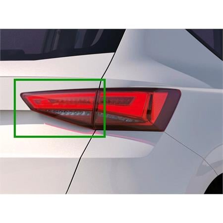 Right Rear Lamp (Inner, On Boot Lid, LED, With LED Dynamic Indicator, Original Equipment) for Seat ATECA 2020 on