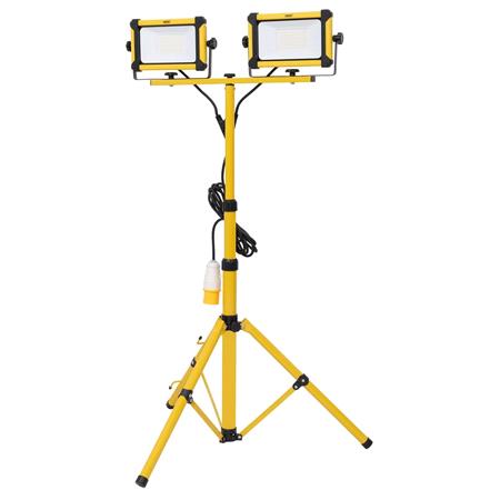 Draper 28291 110V SMD LED Tripod Site Light, 2 x 50W, 12000 Lumens