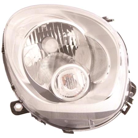 Right Headlamp (With Clear Indicator, Halogen, Takes H4 Bulb, With Loadlevel Adjustment, Supplied With Motor) for Mini Countryman 2010 on