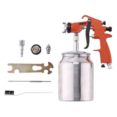 Draper 28354 Suction Air Paint Spray Gun, 1L, 1.8mm