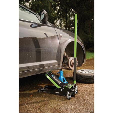 Draper 28485 Trolley Jack, 3 Tonne, Green