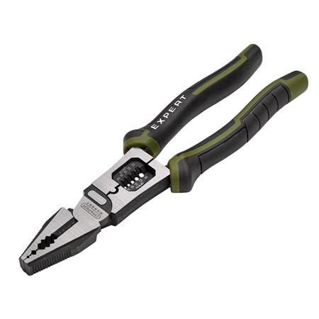 Draper Expert 28525 Combination Pliers with Wire Stripper, 200mm