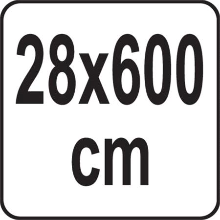 VACUUM FOIL IN A ROLL 28X600CM