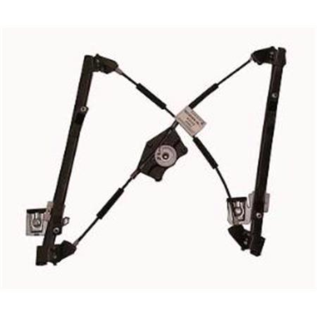 Front Right Electric Window Regulator Mechanism (without motor) for SKODA Fabia Saloon (6Y3), 1999 2007, 4 Door Models, One Touch/AntiPinch Version, holds a motor with 6 or more pins