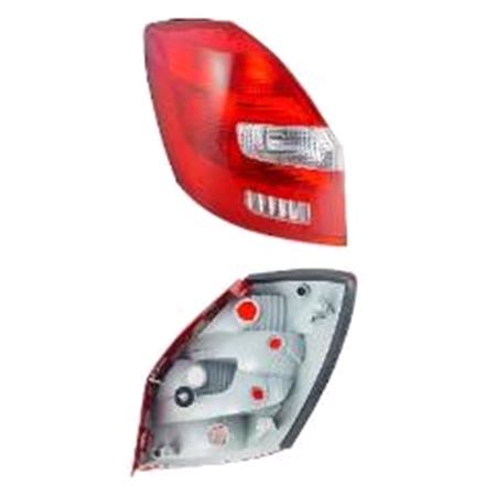 Left Rear Lamp (Hatchback, Supplied Without Bulb Holders) for Skoda Fabia Estate 2007 on