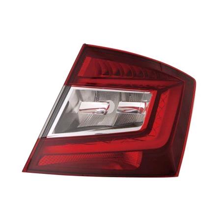 Right Rear Lamp (LED / Halogen, Hatchback Models Only, Supplied Without Bulbholder) for Skoda Fabia 2018 on