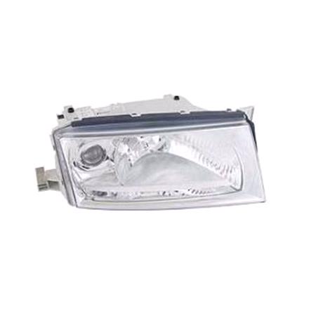 Right Headlamp (With Integrated Fog Lamp, Original Equipment) for Skoda OCTAVIA 2001 2004