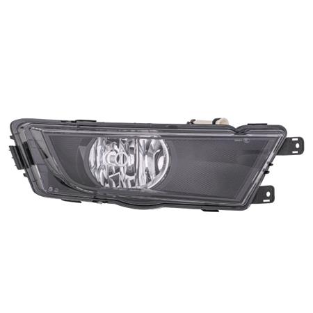 Right Front Fog Lamp (Black Bezel, Takes H8 Bulb, Original Equipment) for Skoda OCTAVIA 2013 2017