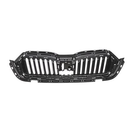Radiator Grille (Satin Black, Supplied Without Frame) for Skoda OCTAVIA IV 2020 to 2024