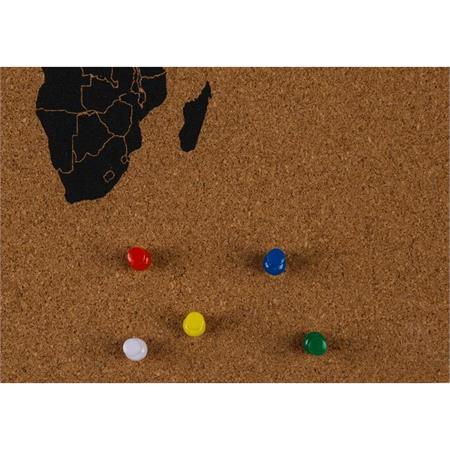 World Map Cork Pinboard