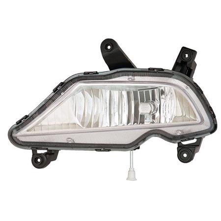 Left Front Fog Lamp (Takes H8 Bulb, For 5 Door Models With LED DRL in Headlamp) for Hyundai i20 ACTIVE 2015 on