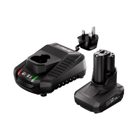 Draper 29395 DXPULSE 12V Brushless Combi Drill Kit, 1 x 4.0Ah Battery, 1 x Fast Charger