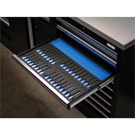 Draper 29447 BUNKER Resi Torx, Hexagon, Multi Tooth/Spline, Ribe Socket Set, 3/8" Sq. Dr. in EVA Foam Inlay