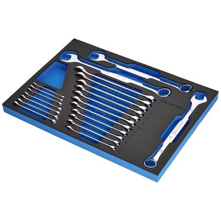 Draper 29450 BUNKER Open End Spanner Set in EVA Foam Inlay (21 Piece)