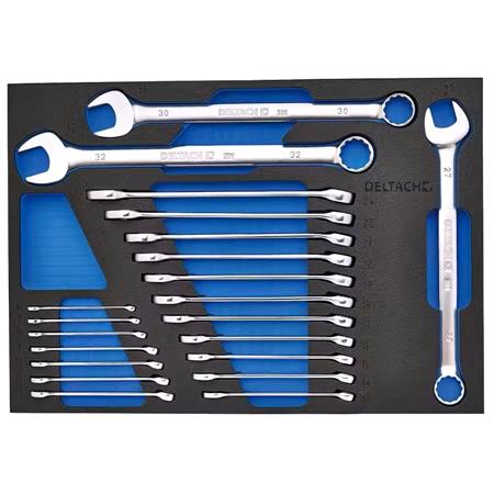 Draper 29450 BUNKER Open End Spanner Set in EVA Foam Inlay (21 Piece)